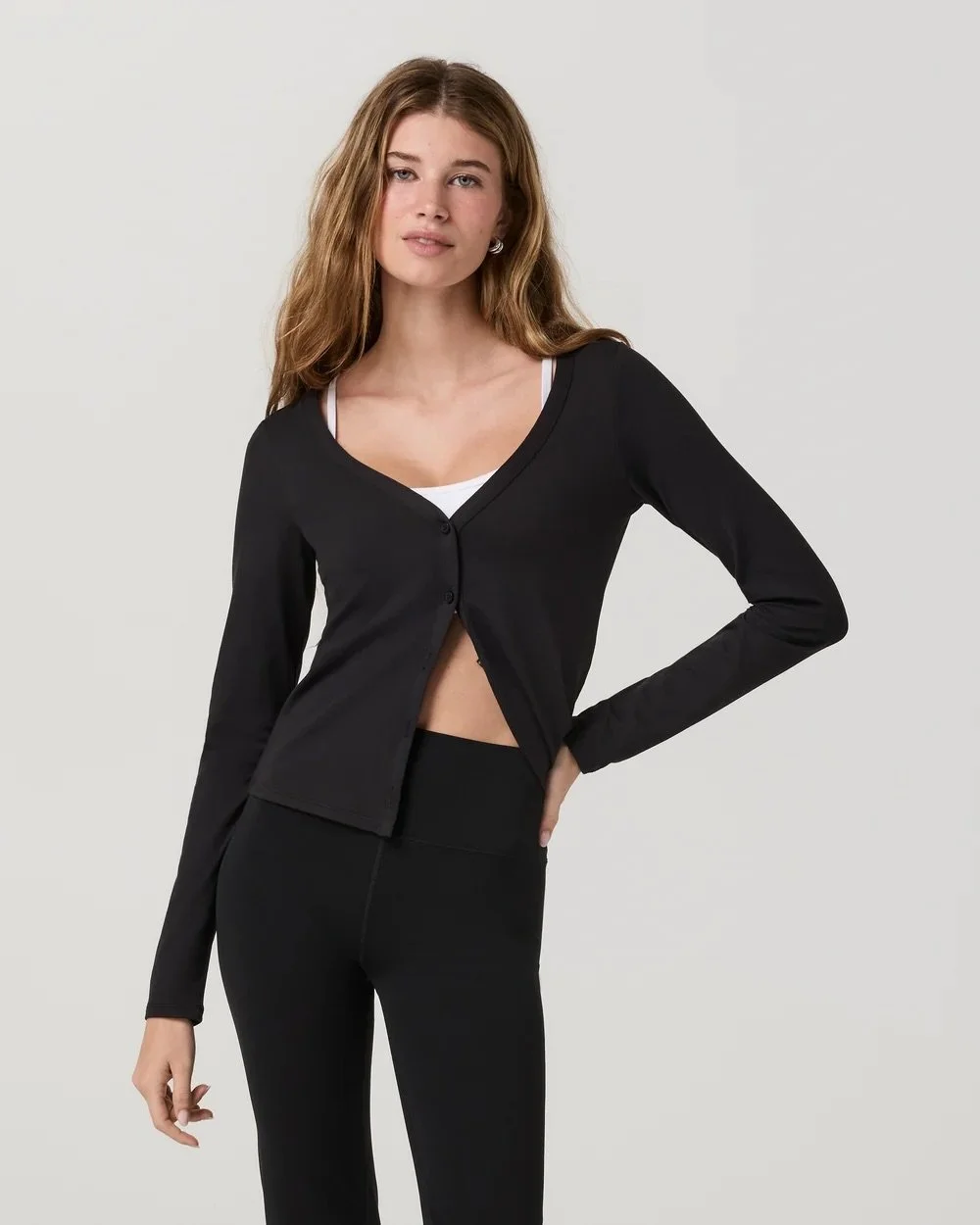 Long Sleeve Halo V-Neck Cardigan