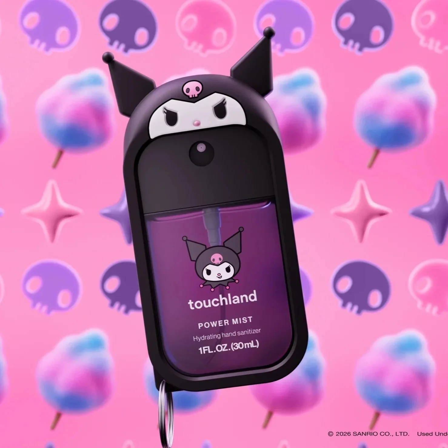New Kuromi Touchland Hand Sanitizer Set