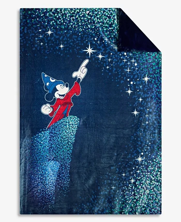 Sorcerer's Apprentice Mickey Reversible Throw Blanket