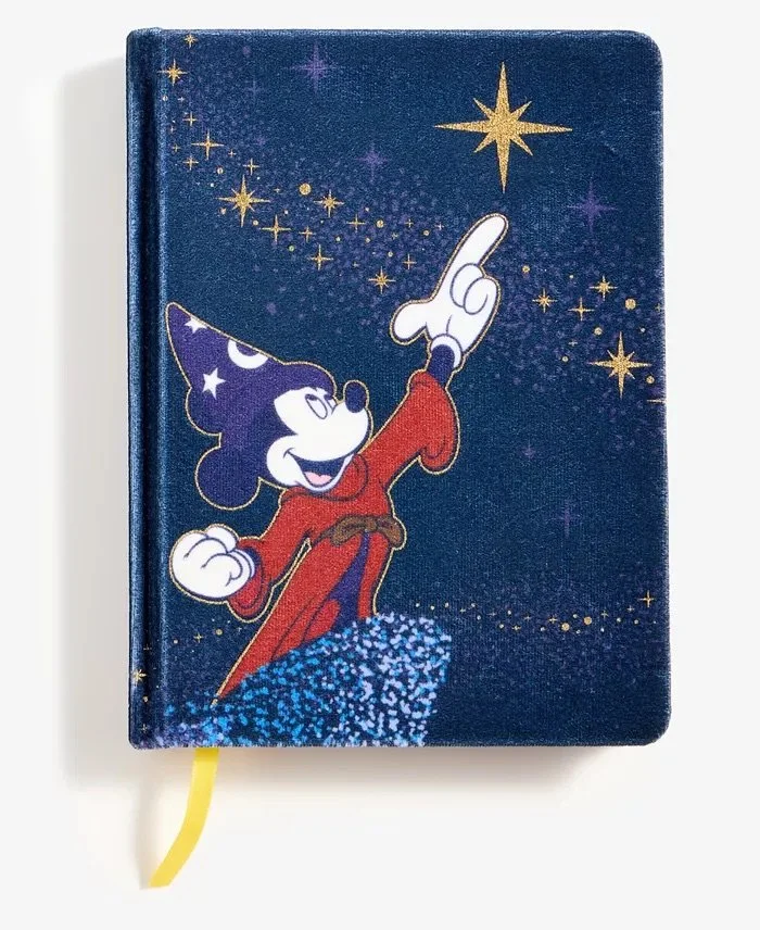 Sorcerer's Apprentice Mickey Velvet-Cover Journal