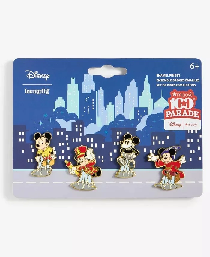 Mickey Parade Balloons Through The Years Loungefly Pin Set