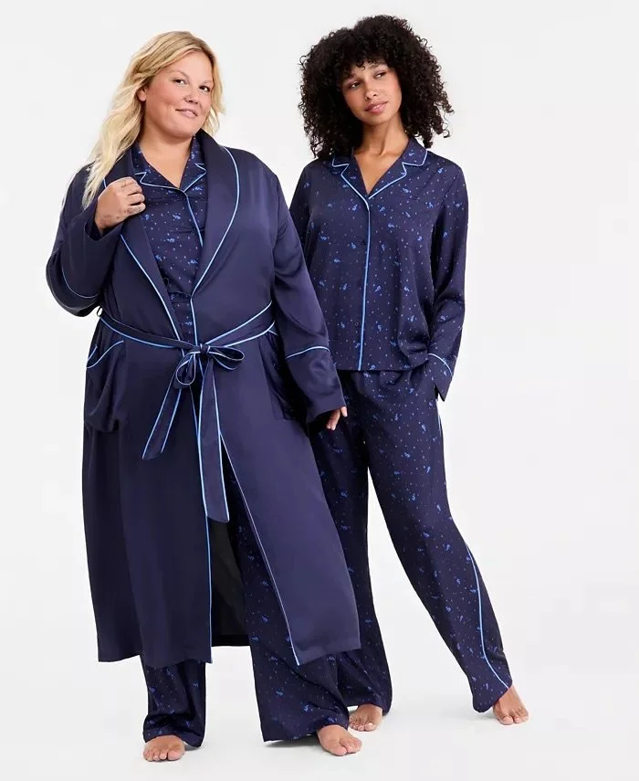Sorcerer's Apprentice Mickey Satin Pajama Set