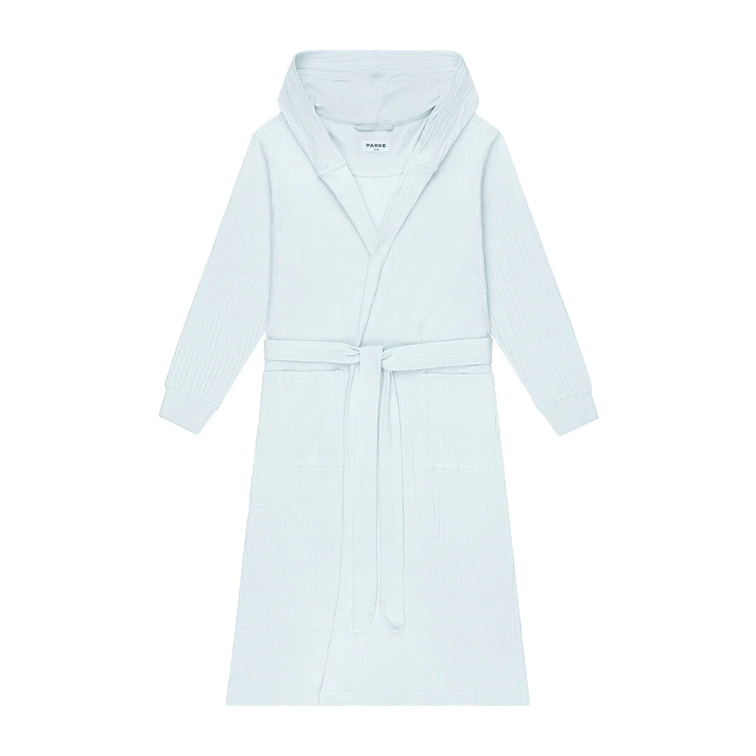 Pointelle Robe - Pale Blue