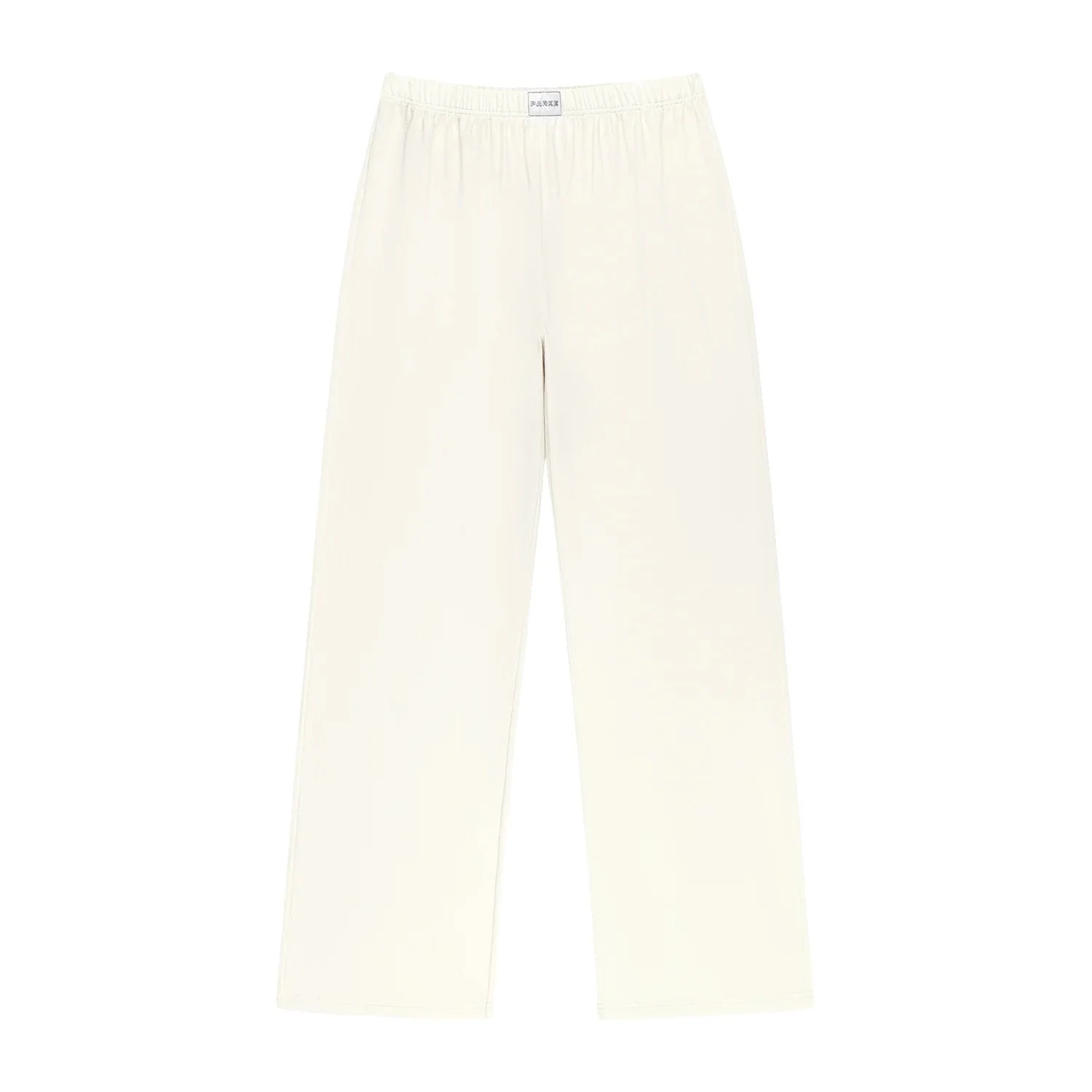 Pointelle Cotton Boxer Pants - Pearl