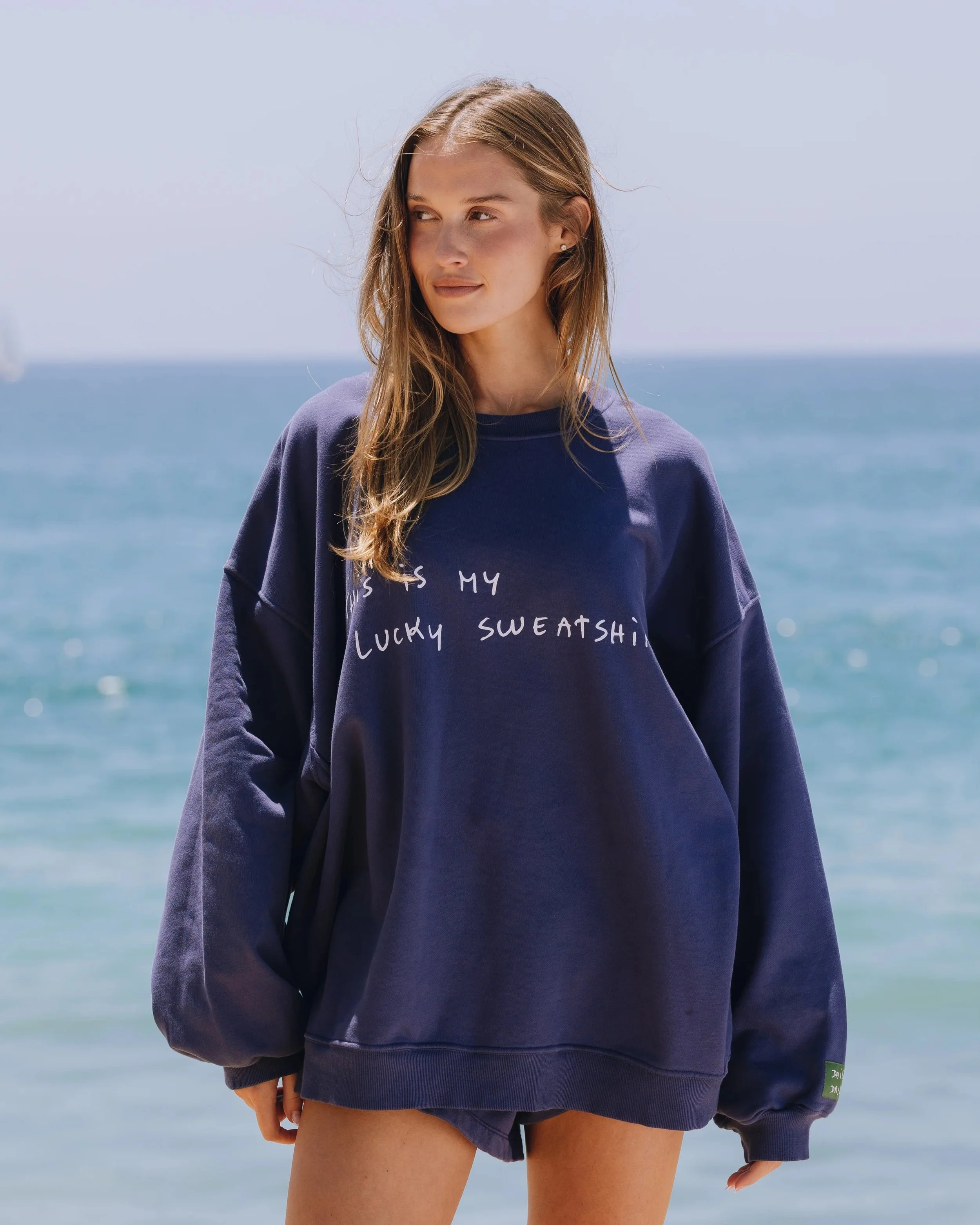 Oversized Lucky Crew - Navy