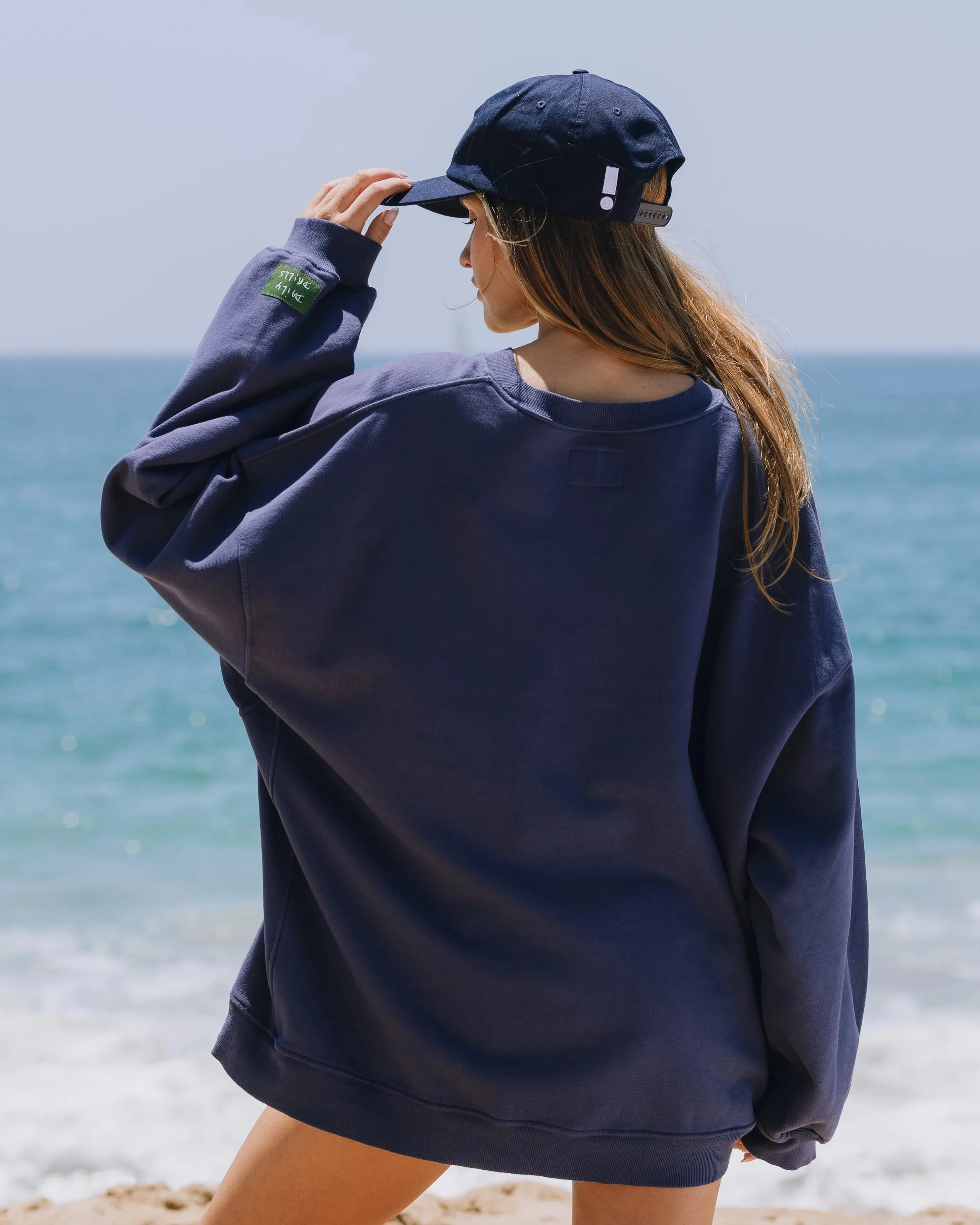 Oversized Lucky Crew - Navy