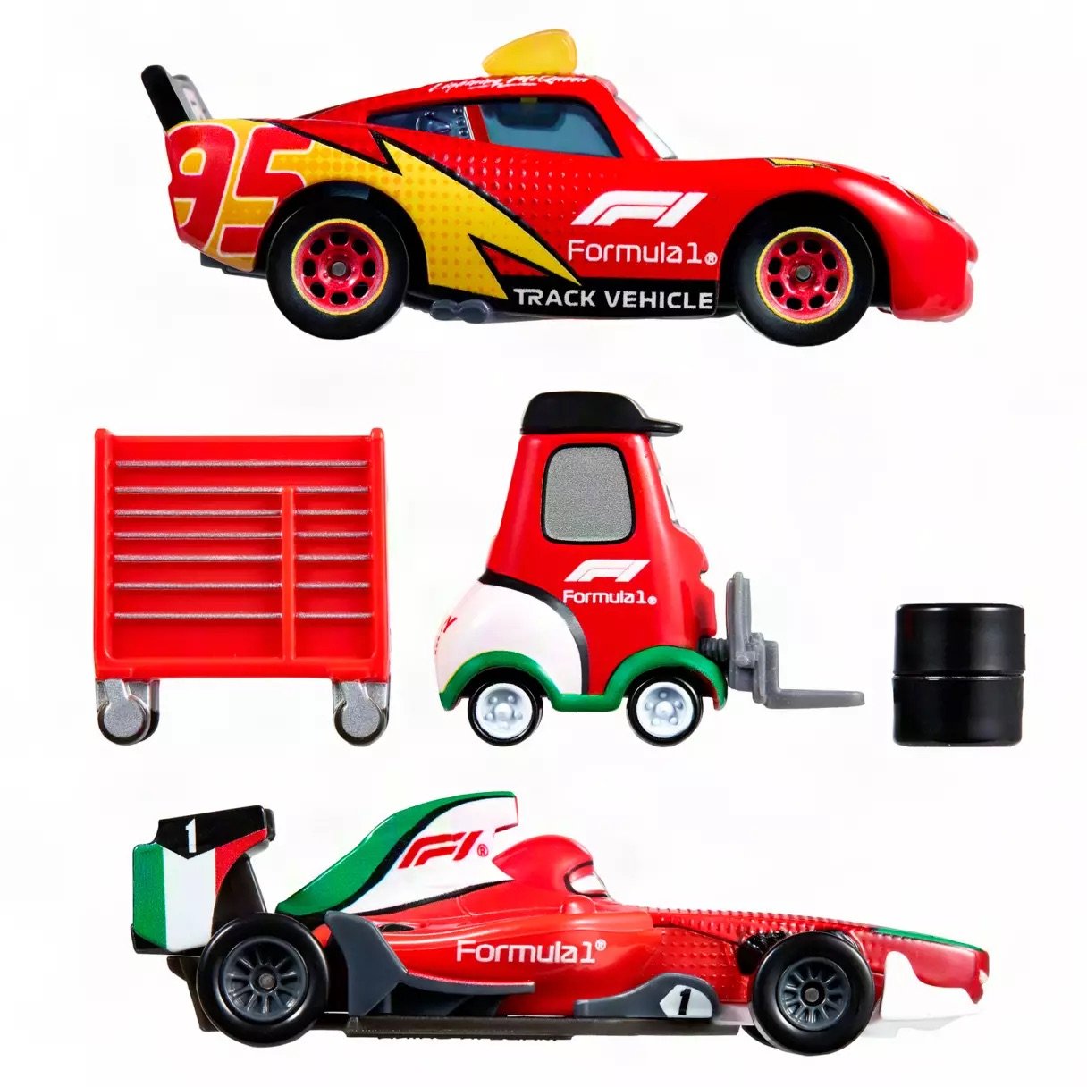 Cars F1 Mattel Die Cast Set