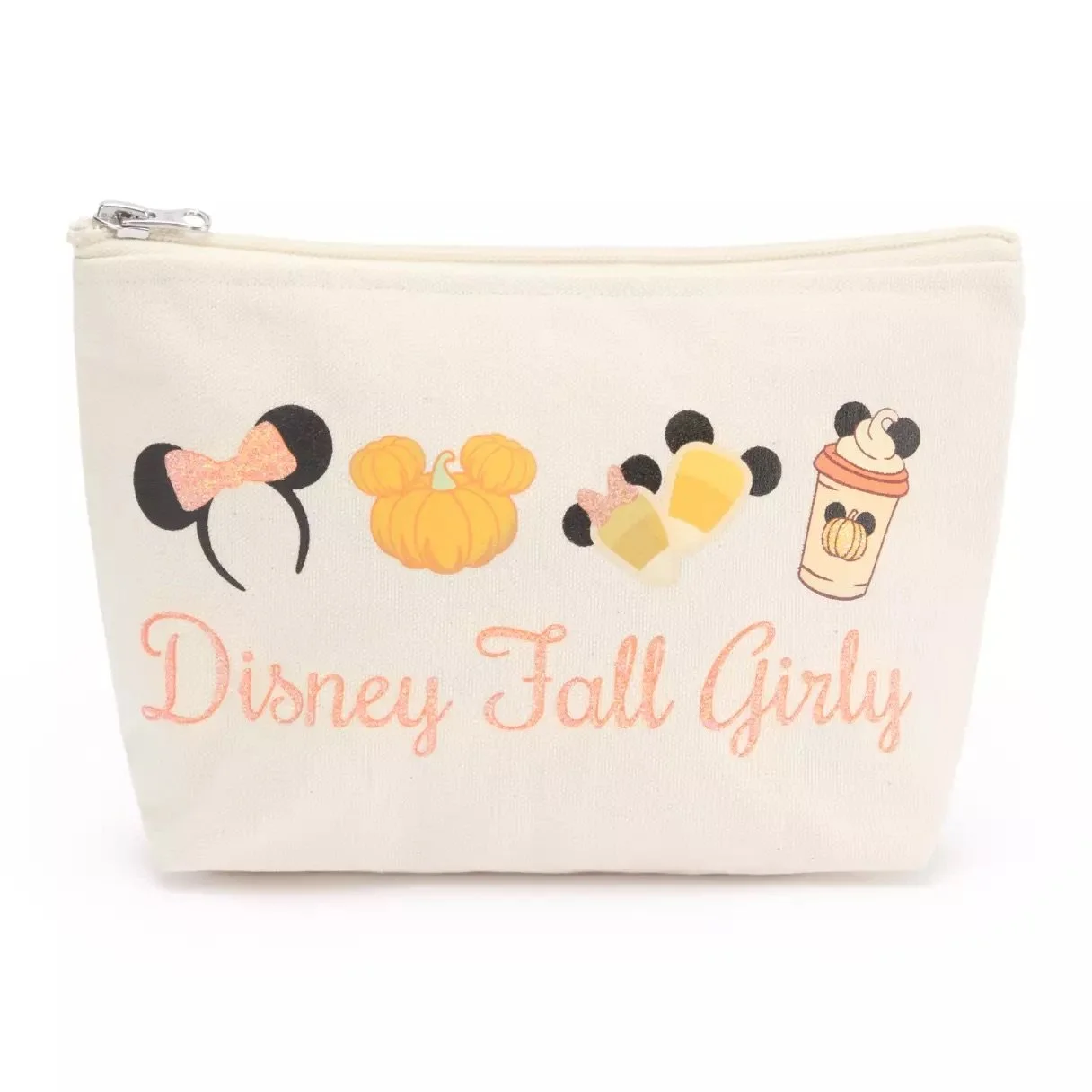 Halloween “Disney Fall Girly” Canvas Pouch