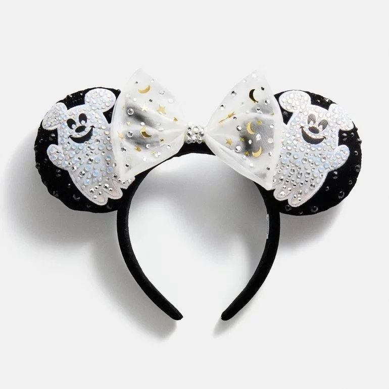 Minnie Mouse Ghost Halloween Ears Headband