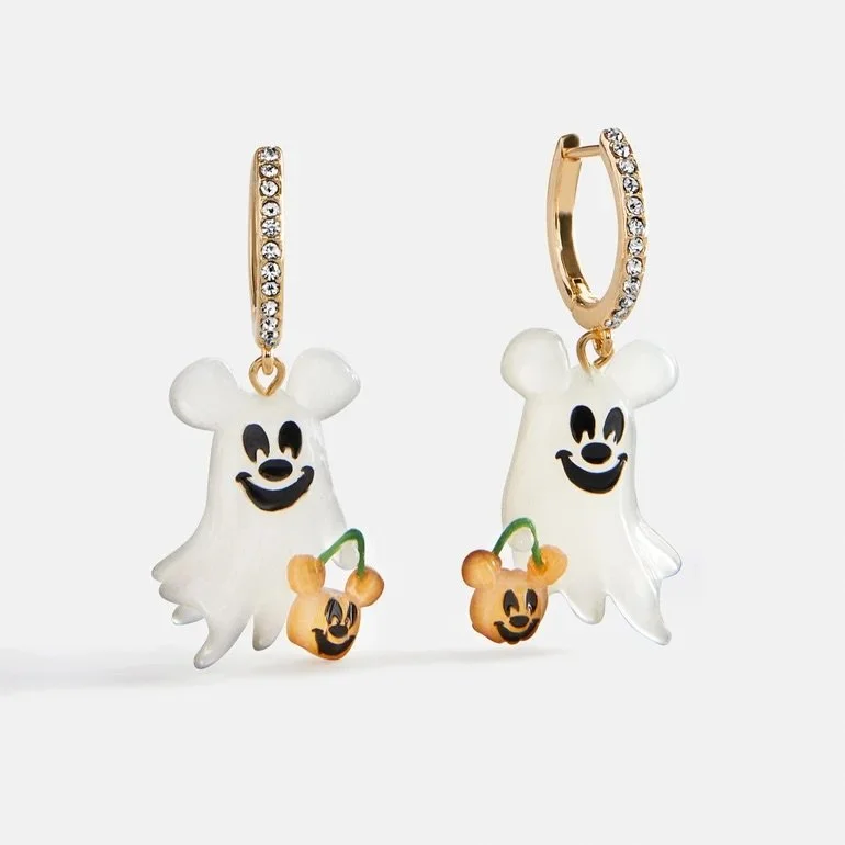 Mickey Ghost Huggie Earrings