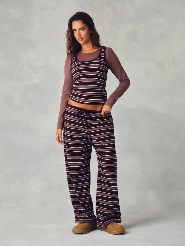 Stretch Cotton Essential Stripe Double Take Long Sleeve