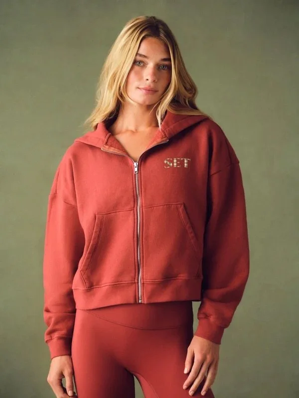 Midweight Sweats Staple Funnel Zip Hoodie