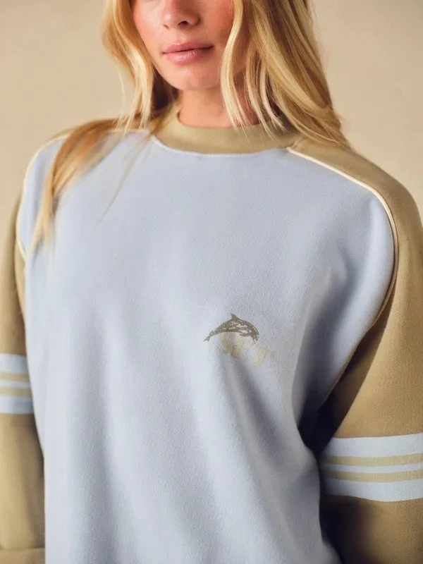 Midweight Sweats Staple Contrast Band Crewneck