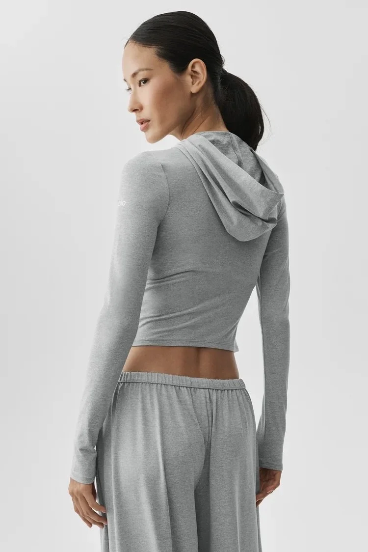 Alosoft Finesse Full Zip Fitted Hoodie