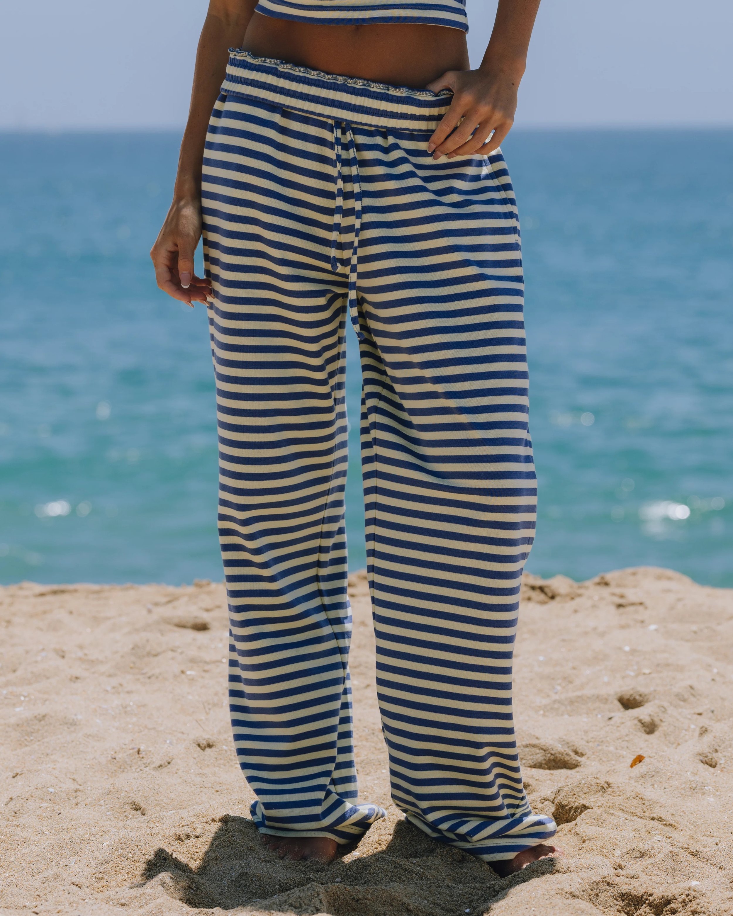 Striped Cotton Pants