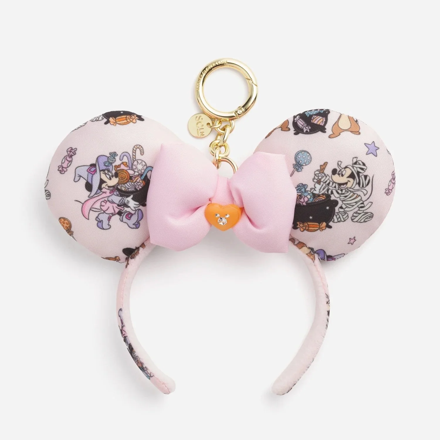 Halloween Minnie Mouse Ears Bag Charm