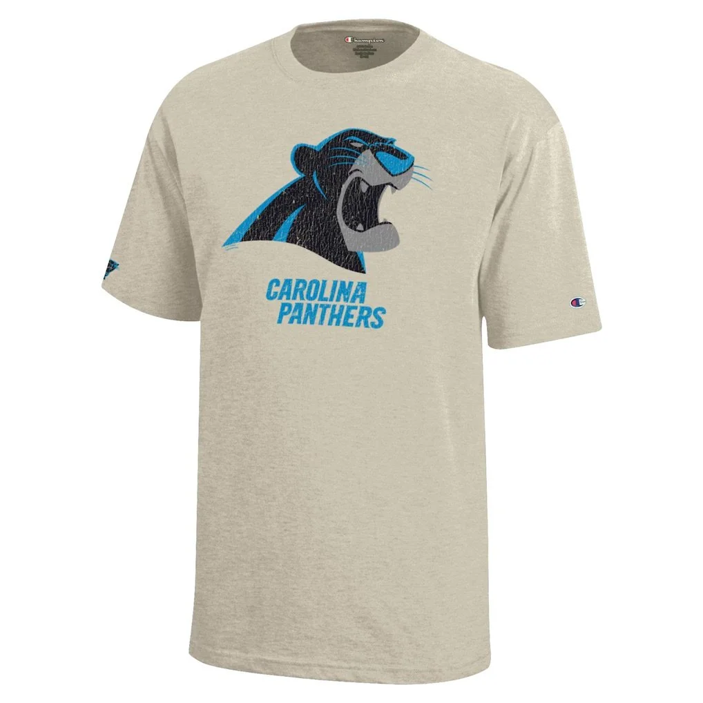 Kids Bagheera Carolina Panthers Oatmeal T-Shirt‍