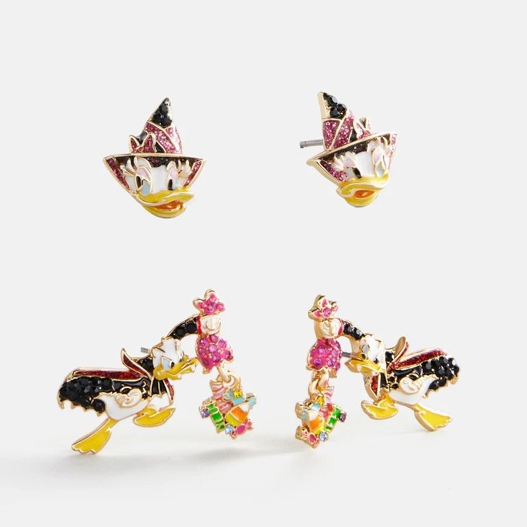 Donald &amp; Daisy Halloween Earring Set