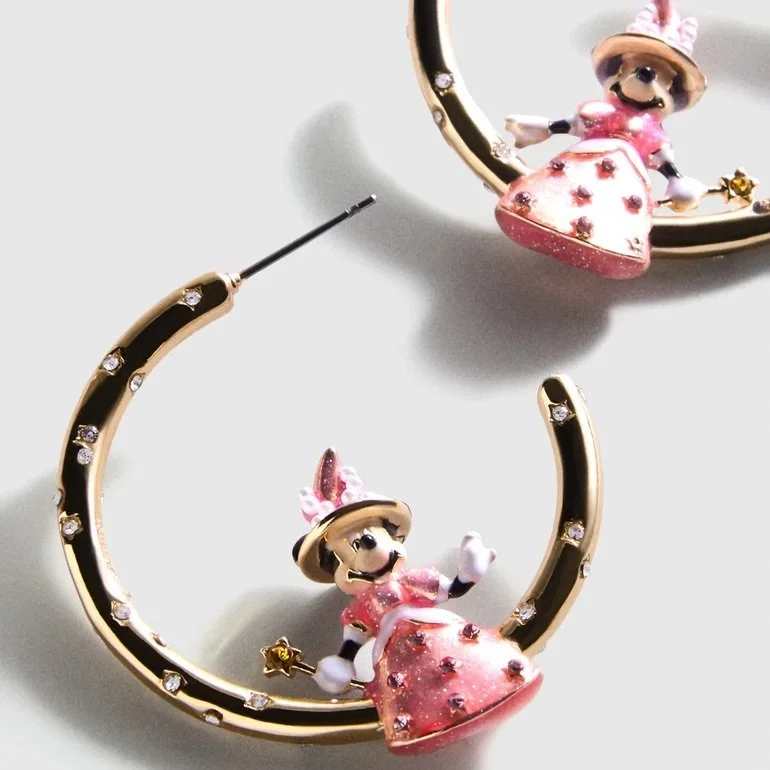 Minnie Halloween Princess Hoop Earrings