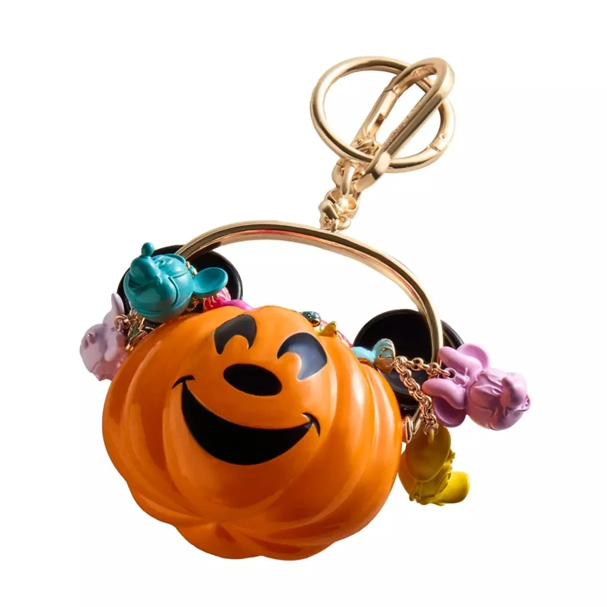 Mickey Jack-o'-Lantern Treat Bucket Halloween Bag Charm