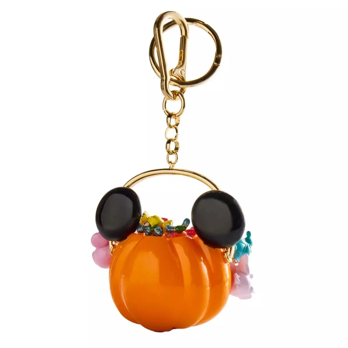 Mickey Jack-o'-Lantern Treat Bucket Halloween Bag Charm