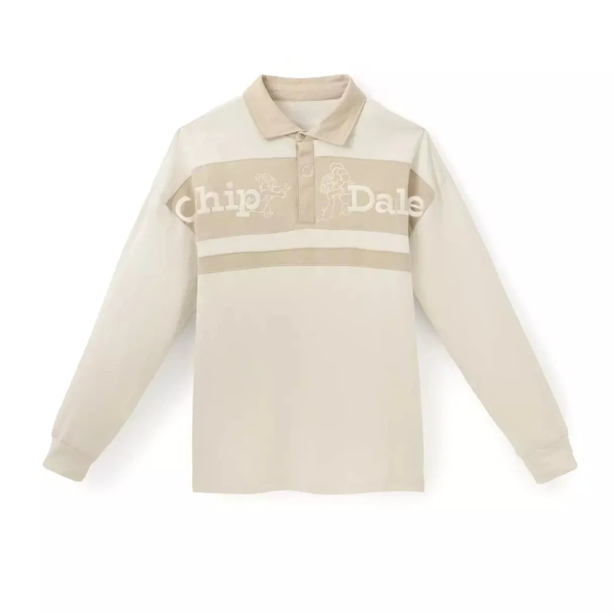 Chip 'n Dale Long Sleeve Pullover Polo Shirt