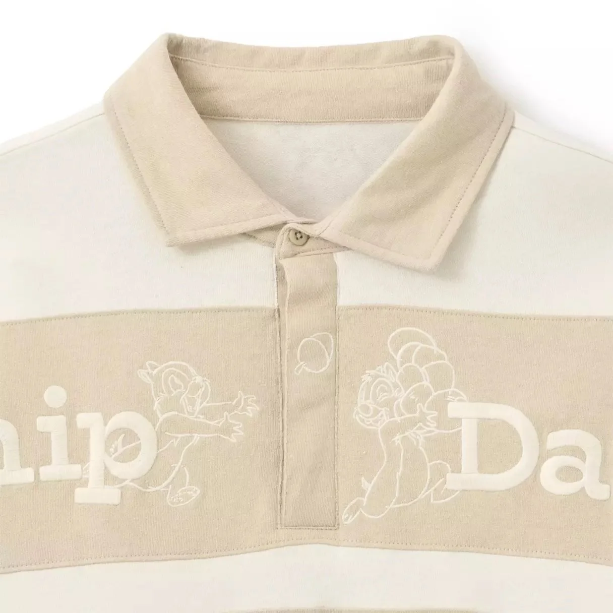 Chip 'n Dale Long Sleeve Pullover Polo Shirt