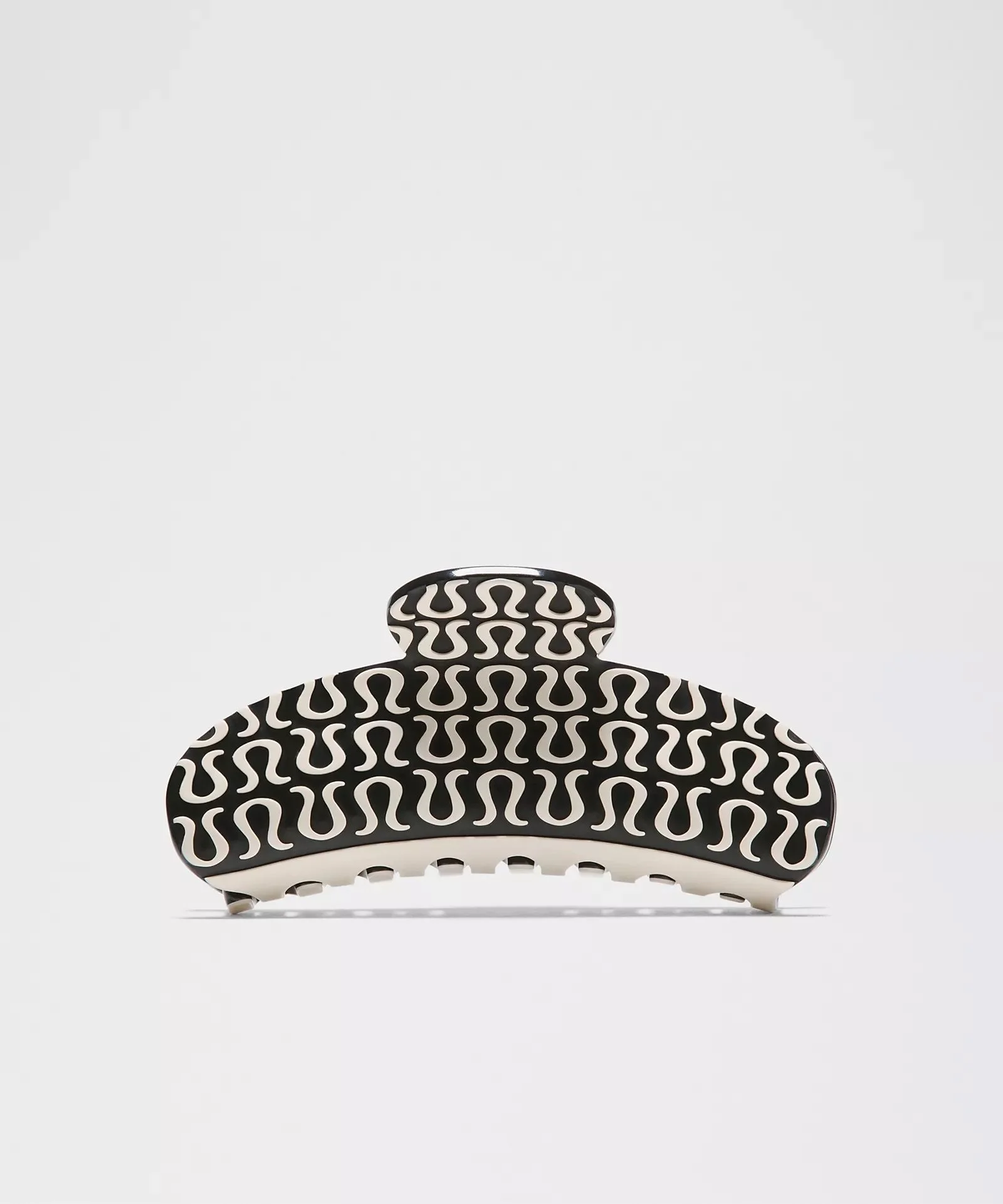 Small Logo-Embossed Claw Clip