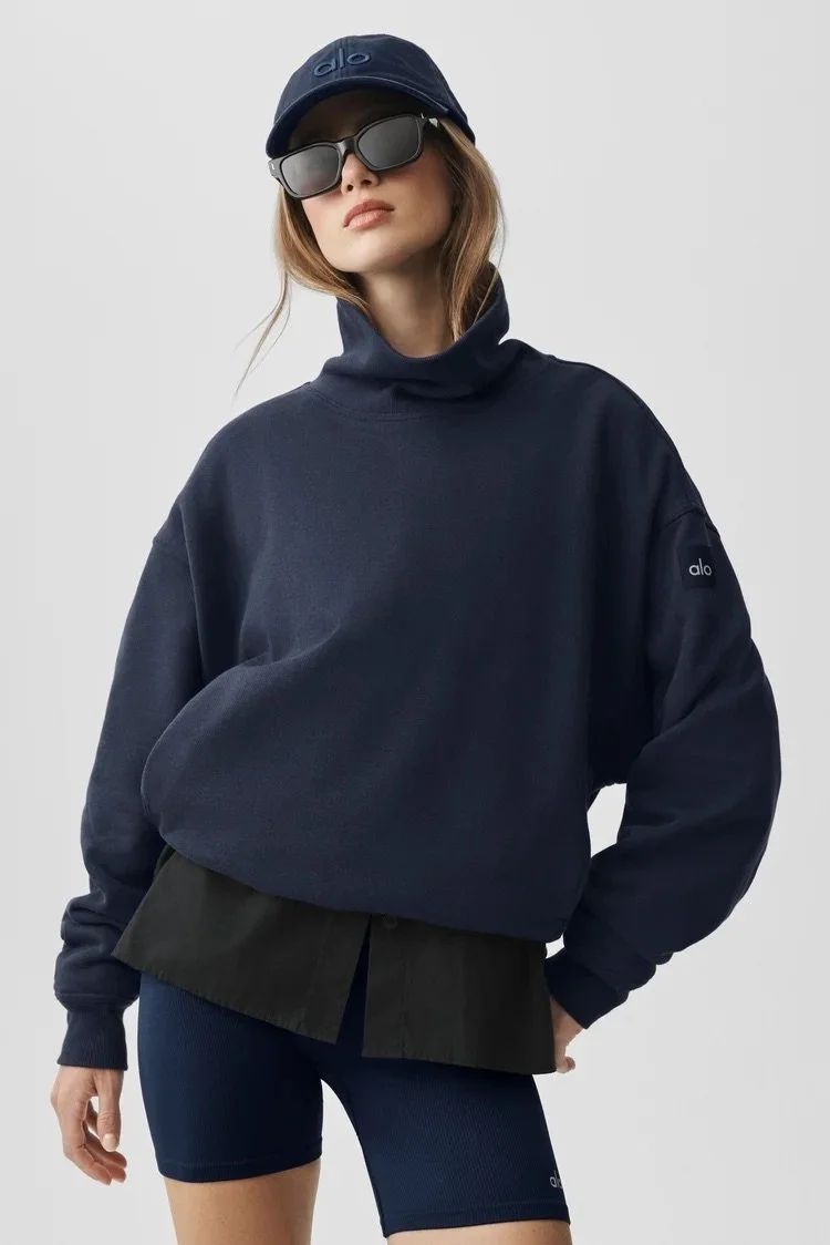 Hazy Mock Neck Pullover