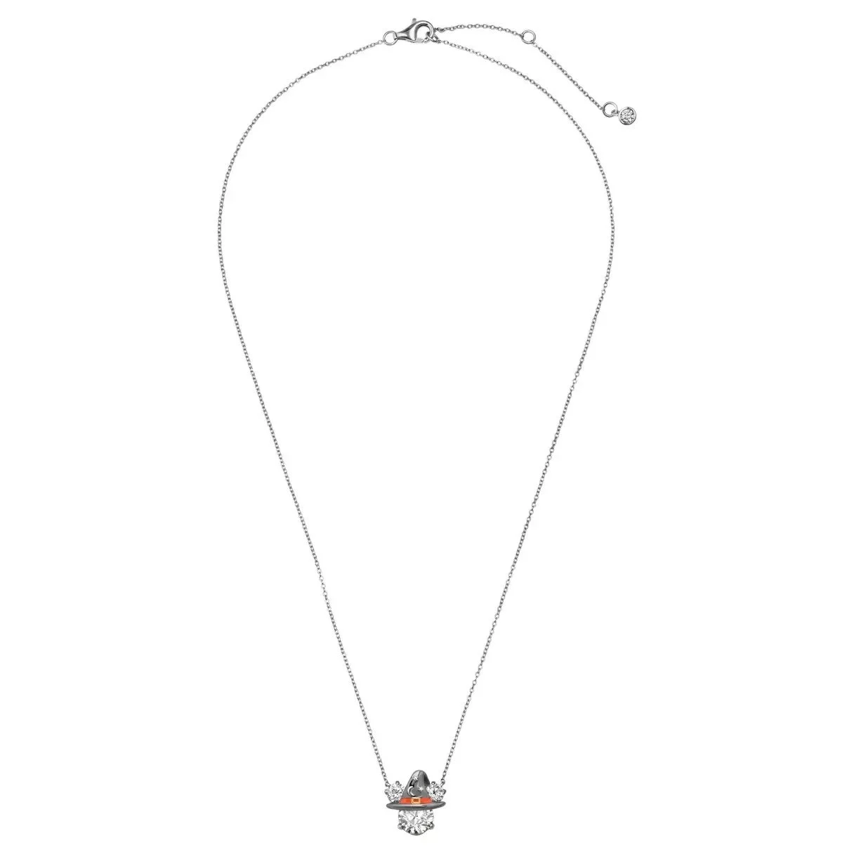 CRISLU Mickey Icon Halloween Witch Hat Necklace