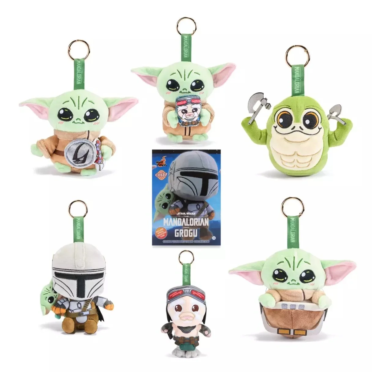 Cosbi The Mandalorian &amp; Grogu Plush Keychain Mystery Figure