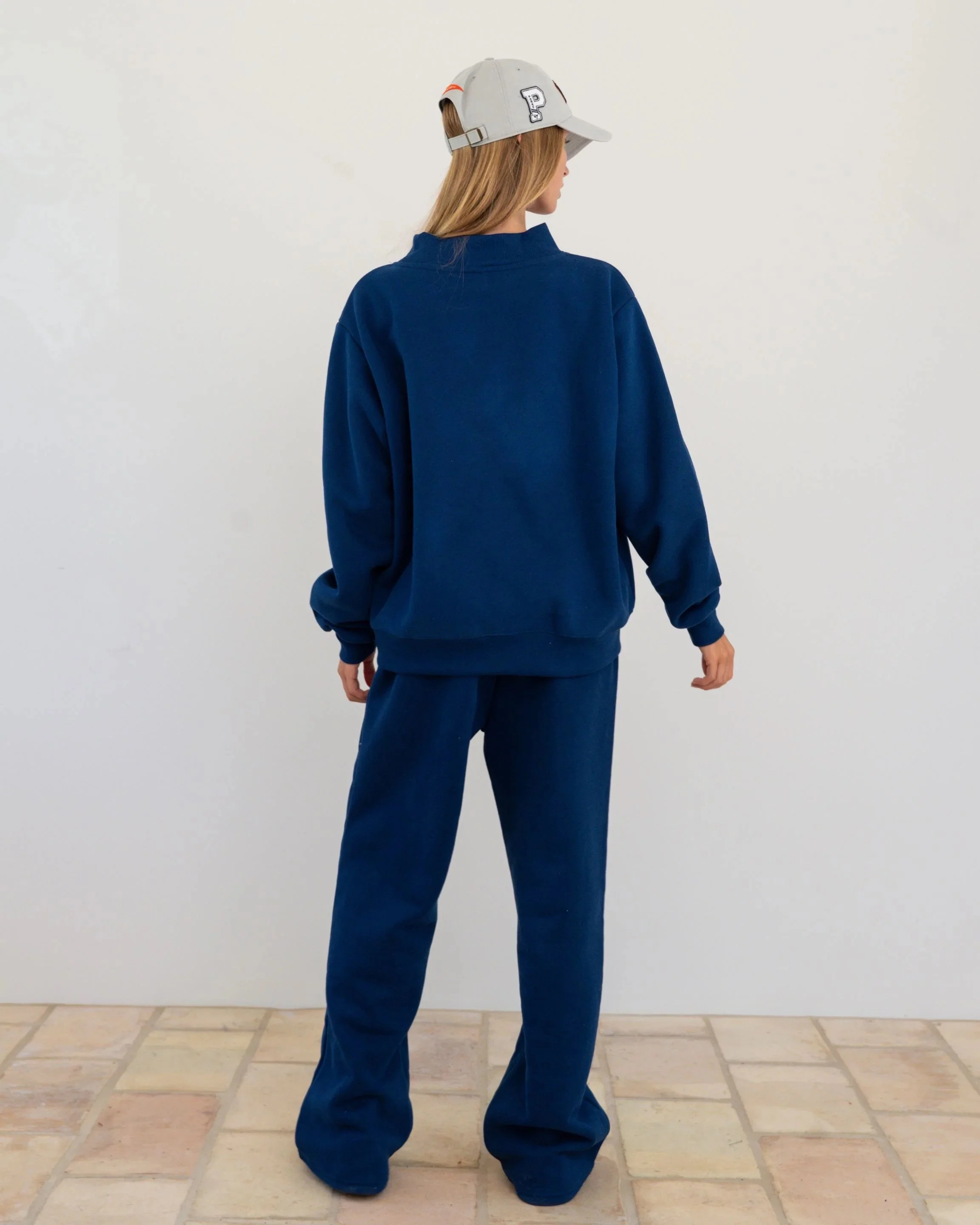 Varsity Mockneck - Collegiate Blue