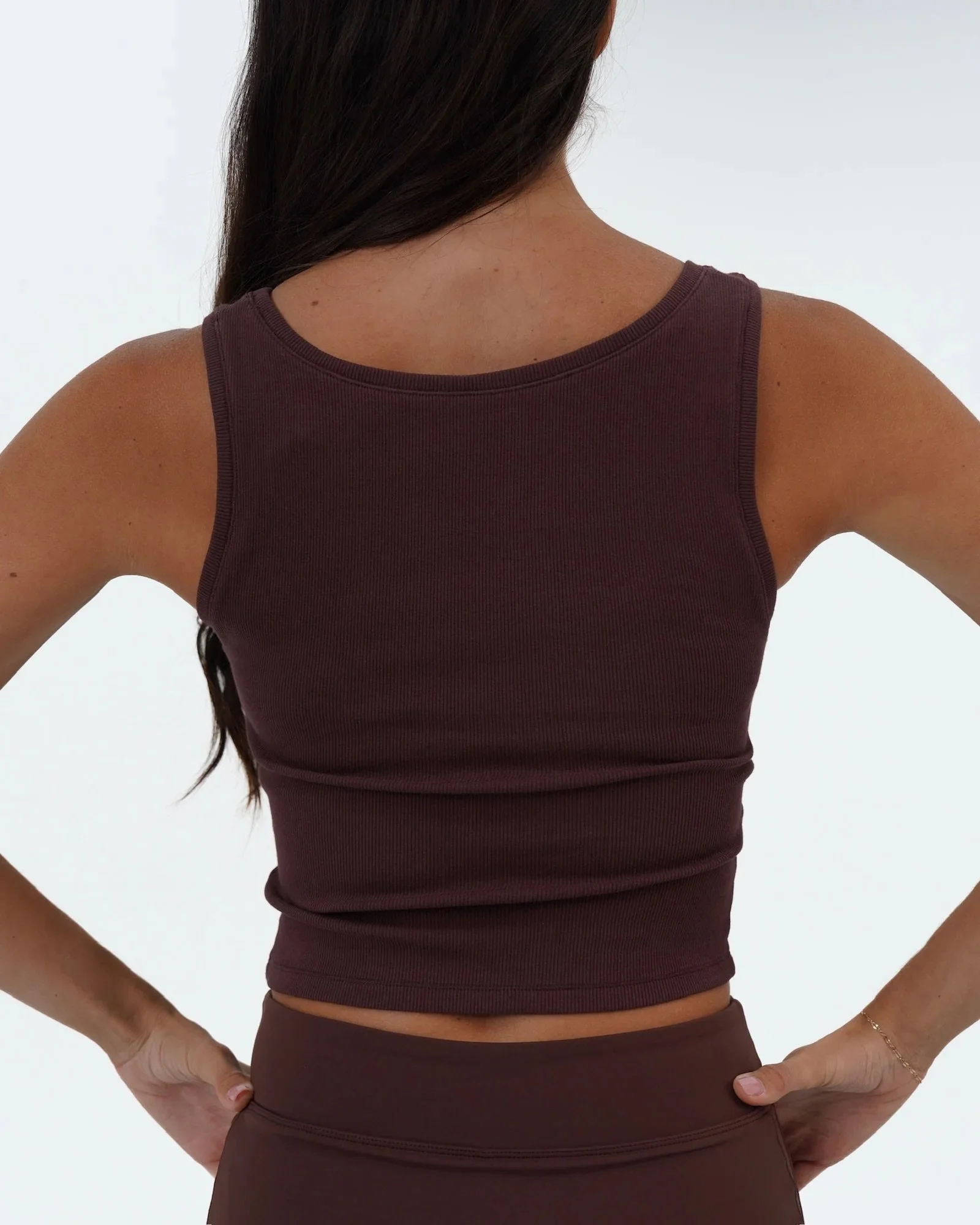 Signature Cotton Patch Tank - Mocha Brown &amp; Wild Side