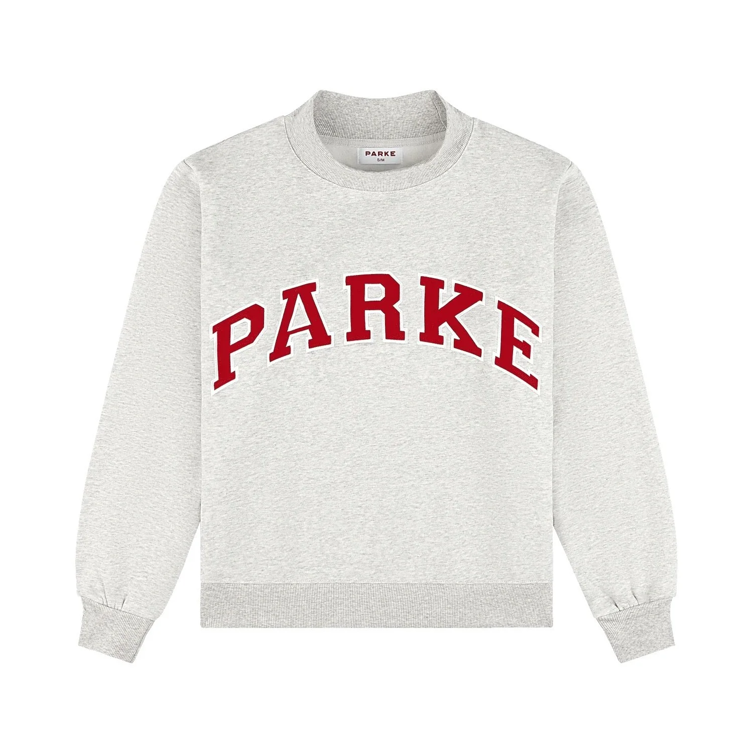 Varsity Mockneck - Classic Grey &amp; Crimson