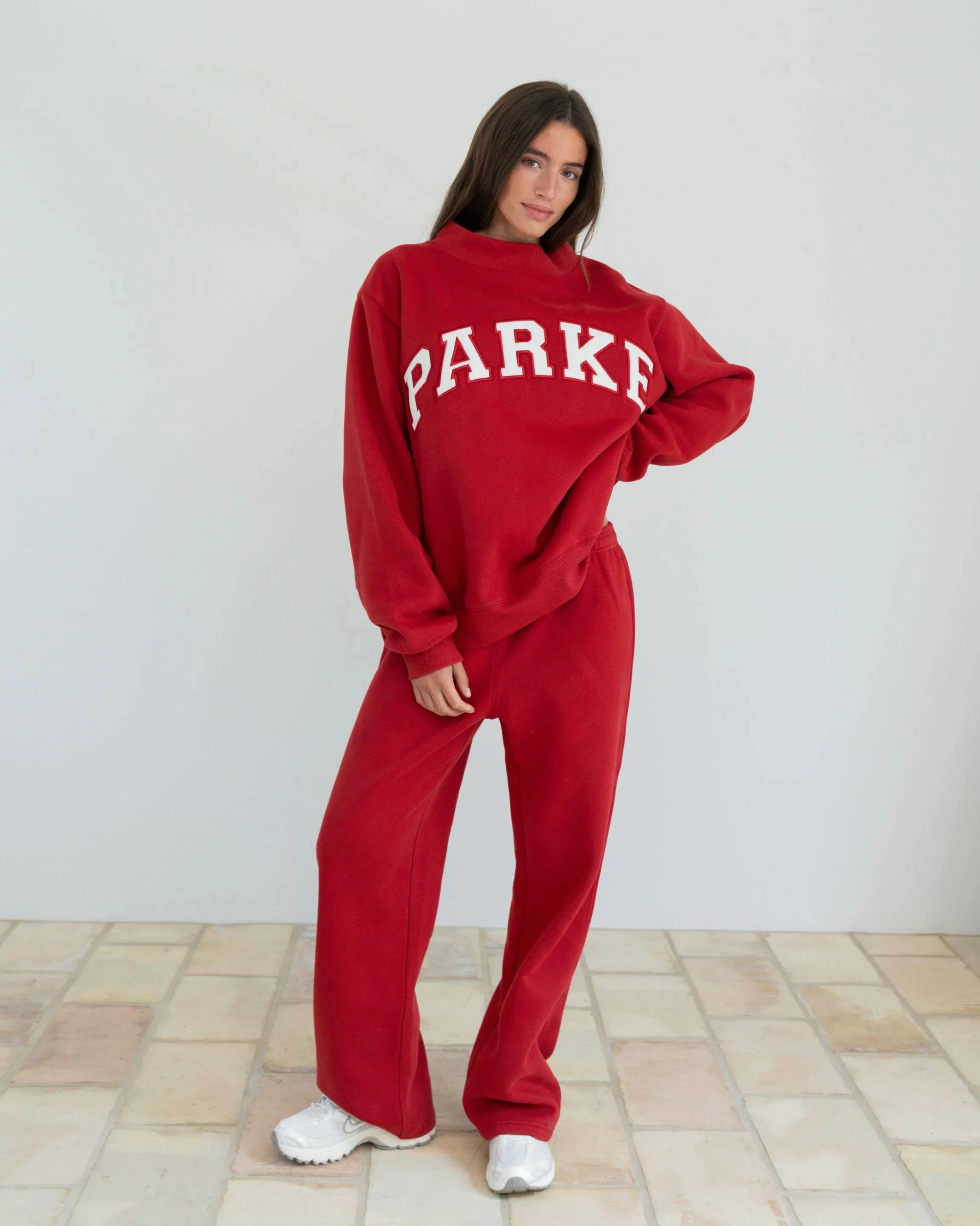 Varsity Mockneck - Crimson