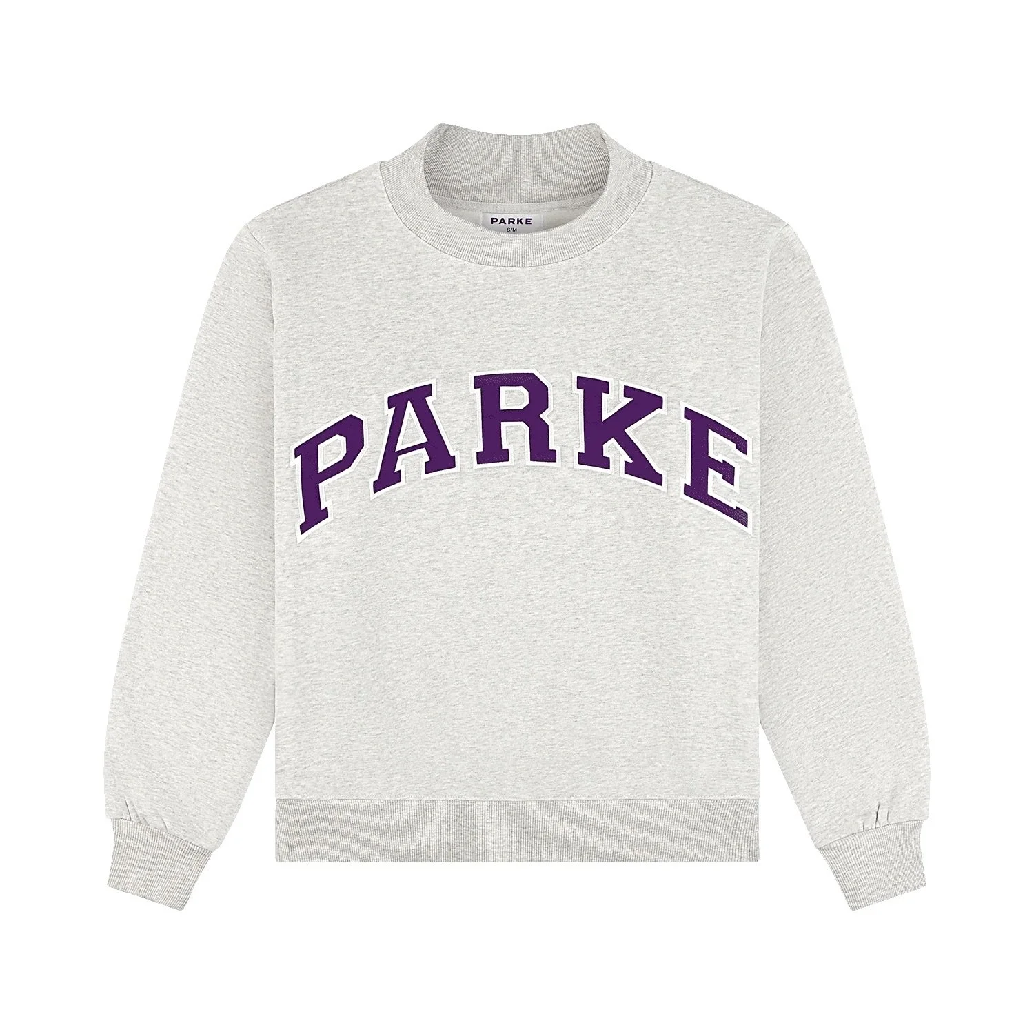 Varsity Mockneck - Classic Grey &amp; Amethyst