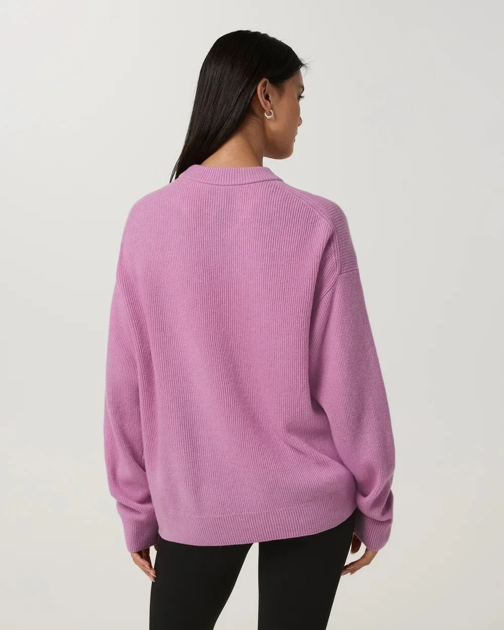 Émilie Cashmere Oversized Rib Crew