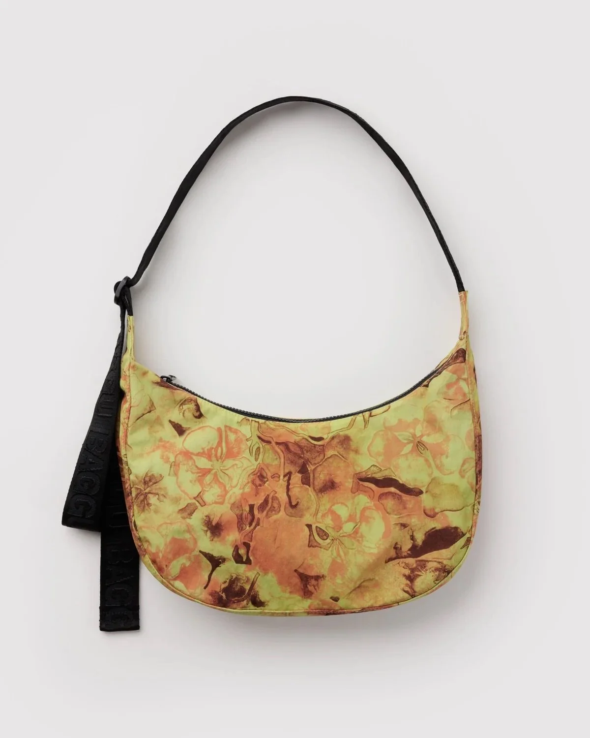 Medium Nylon Crescent Bag - Nasturtiums Ruth Asawa