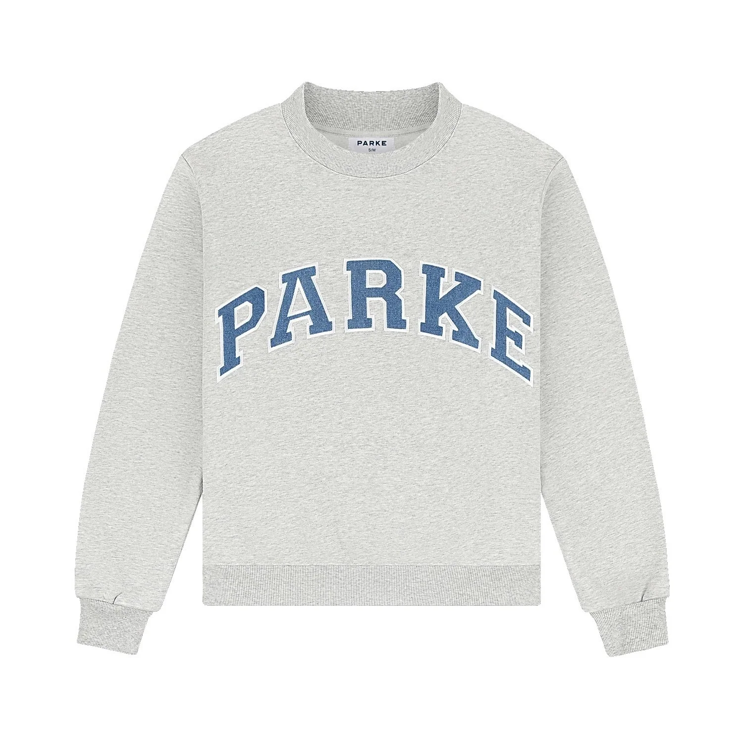 Vintage Denim Varsity Mockneck - Classic Grey