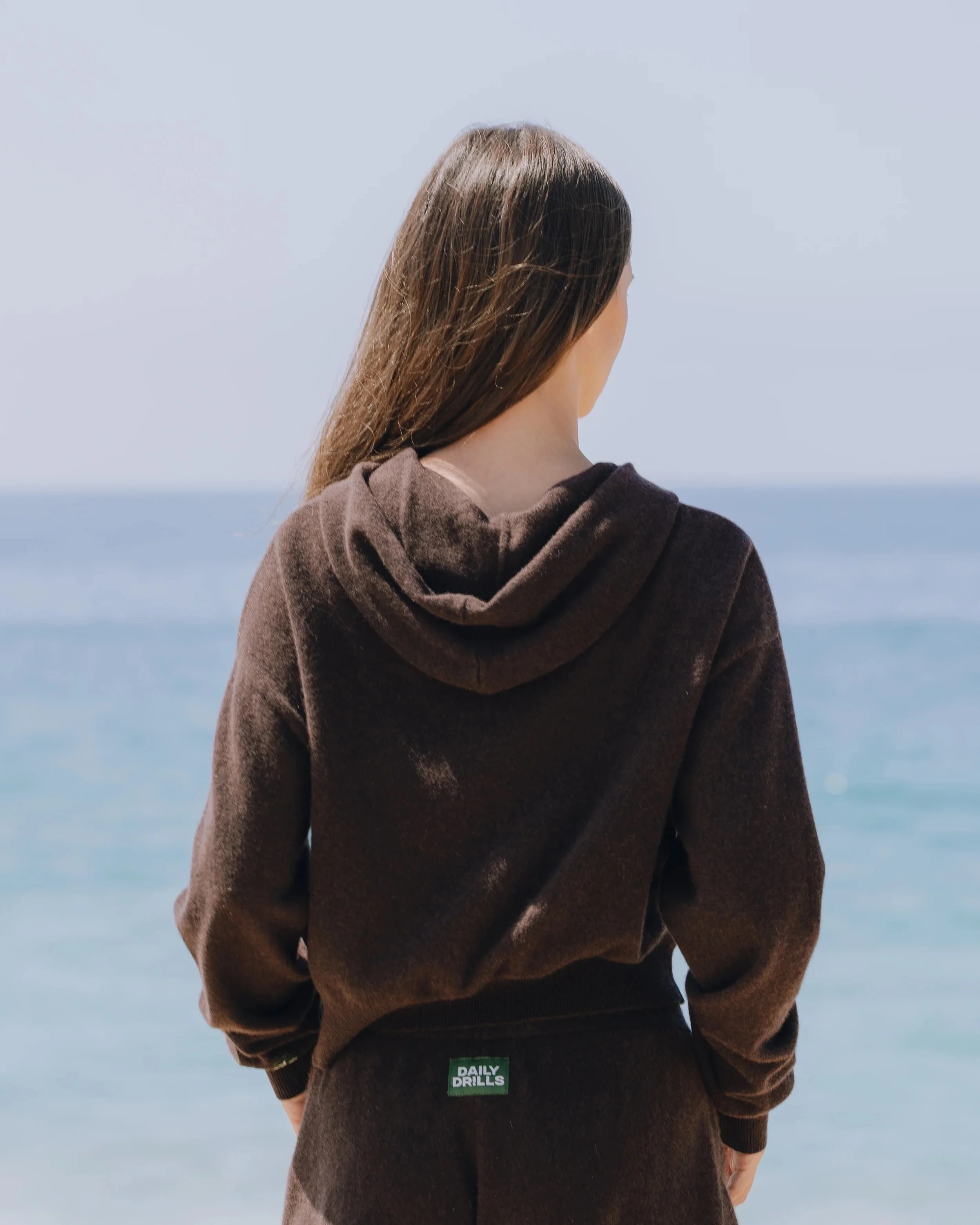 Cashmere Double Zip Hoodie - Coco