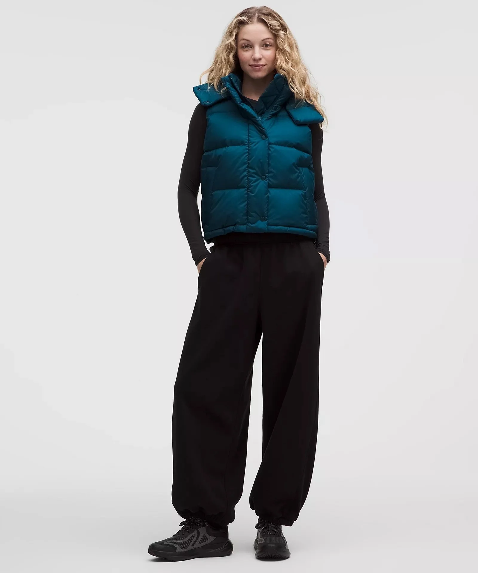 Wunder Puff 600-Down-Fill Cropped Vest