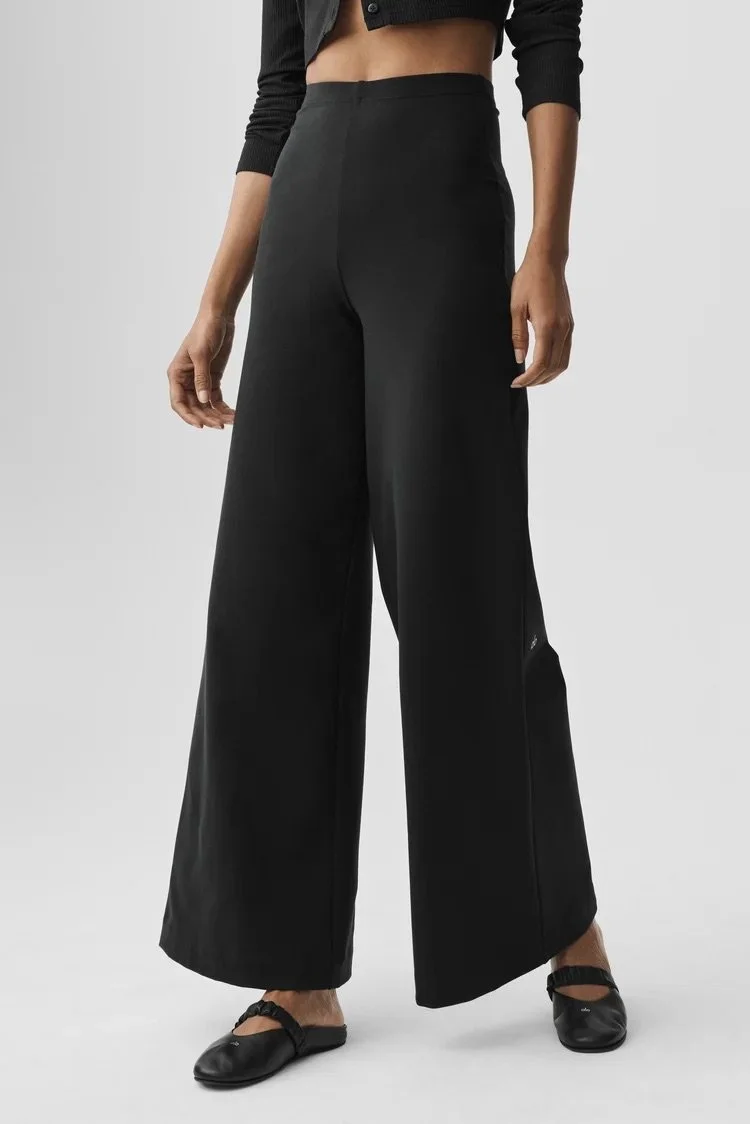Airbrush High-Waist Wide Leg Pant