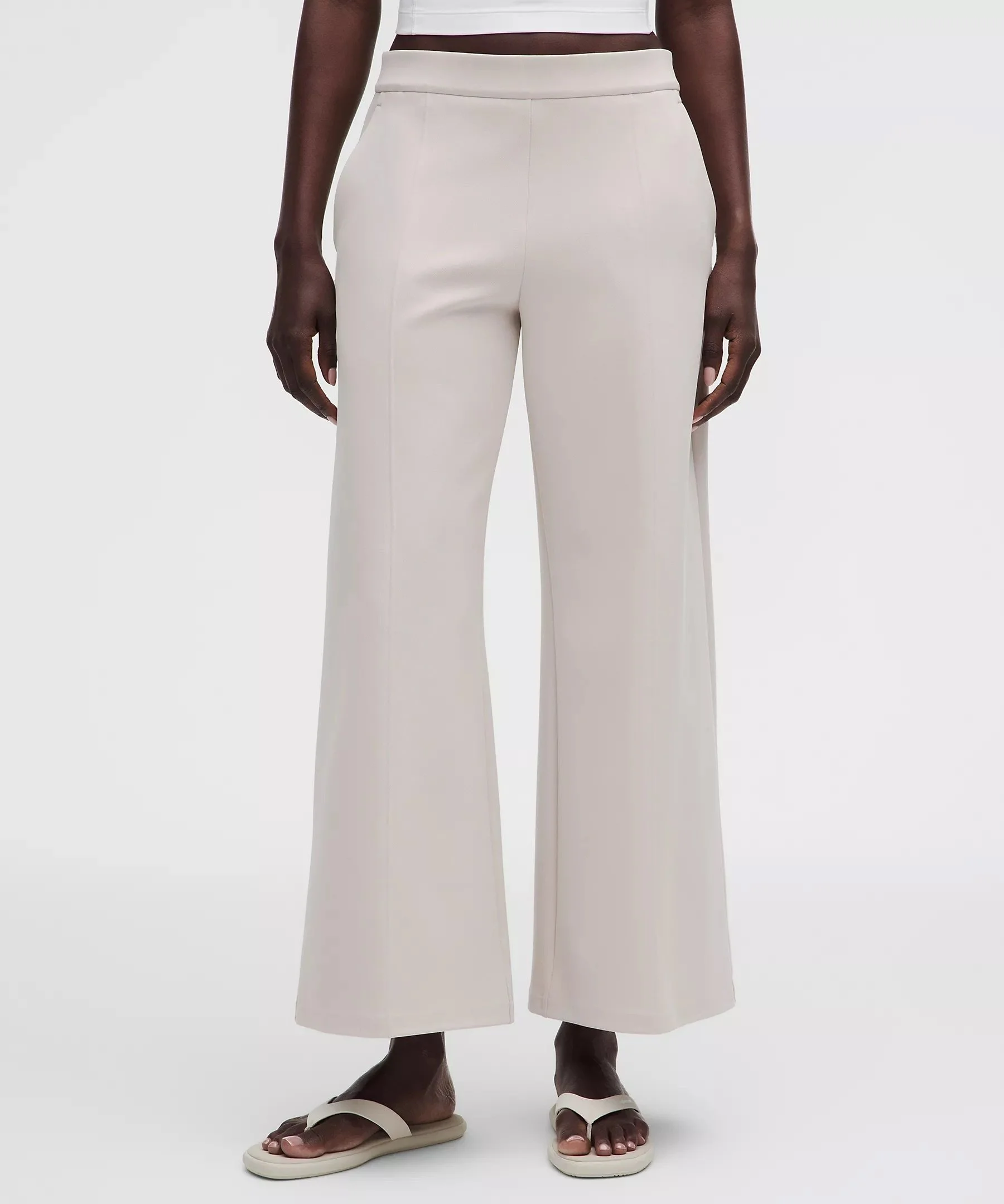 Daydrift Mid-Rise Cropped Wide-Leg Trouser&nbsp;Twill