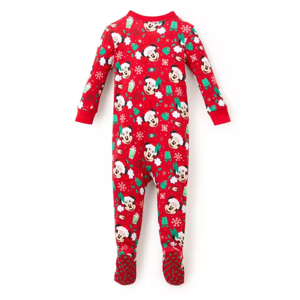 Baby Santa Mickey &amp; Minnie Holiday Stretchie Sleeper