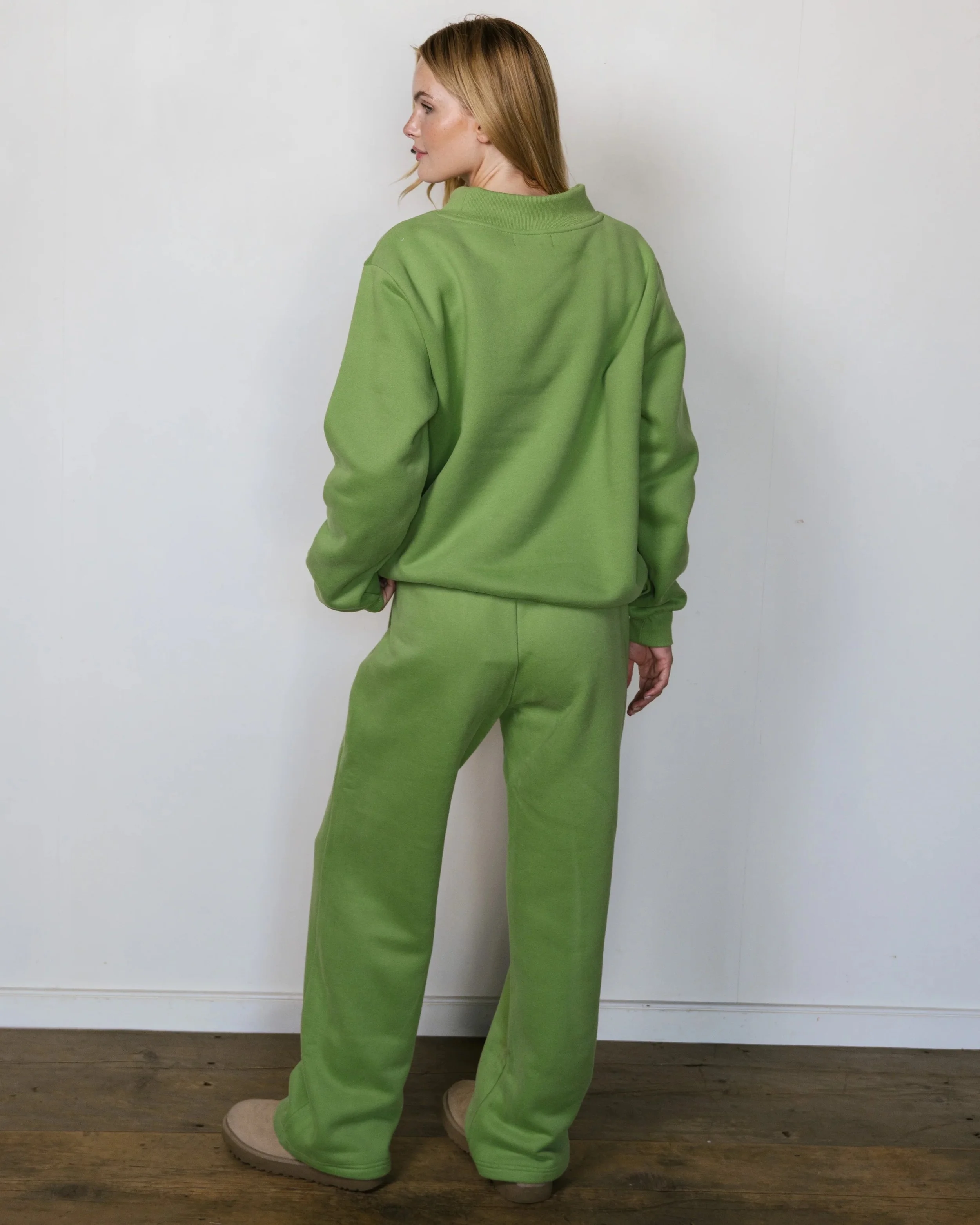 Varsity Mockneck - Matcha