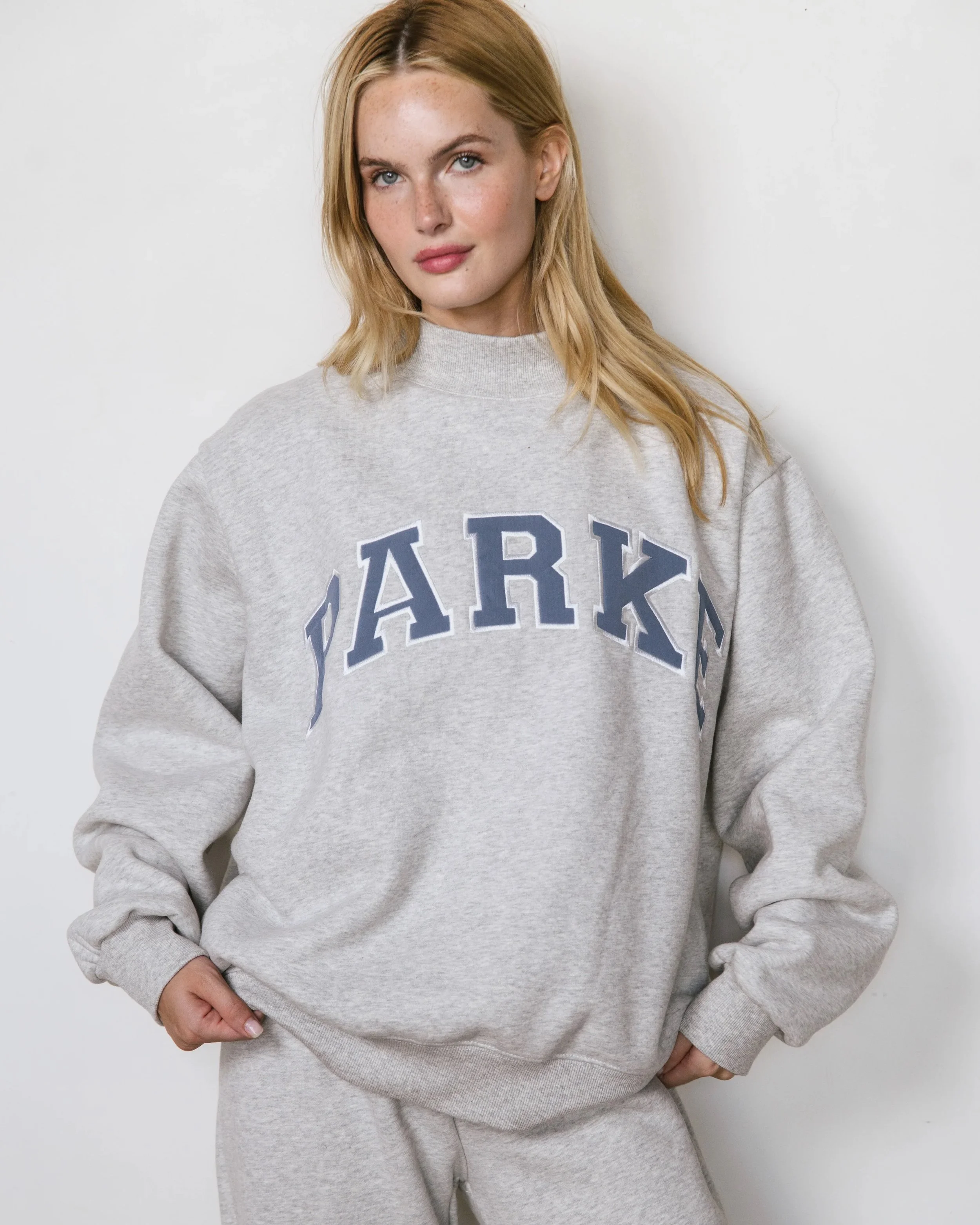 Varsity Mockneck - Cobblestone