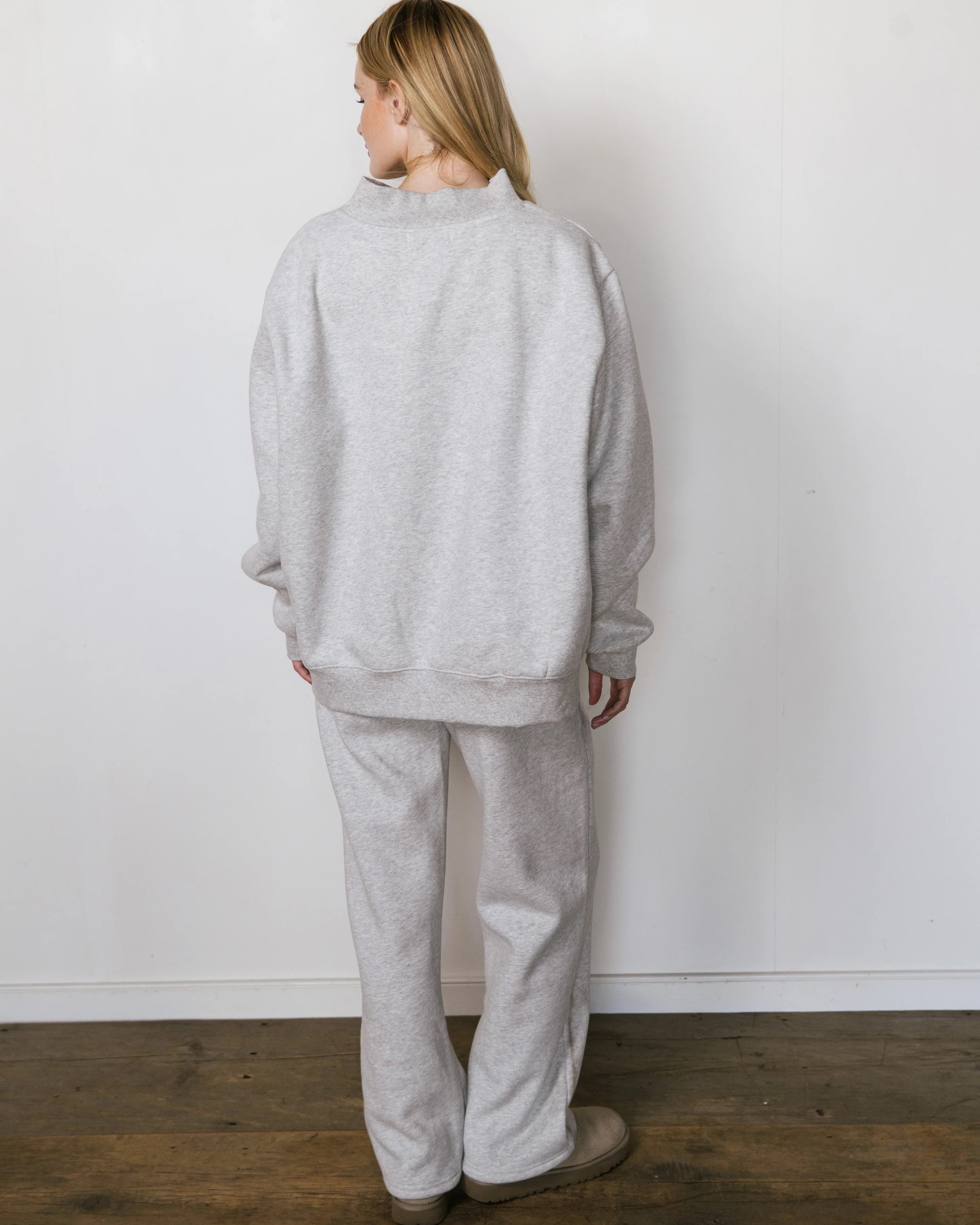 Varsity Mockneck - Cobblestone