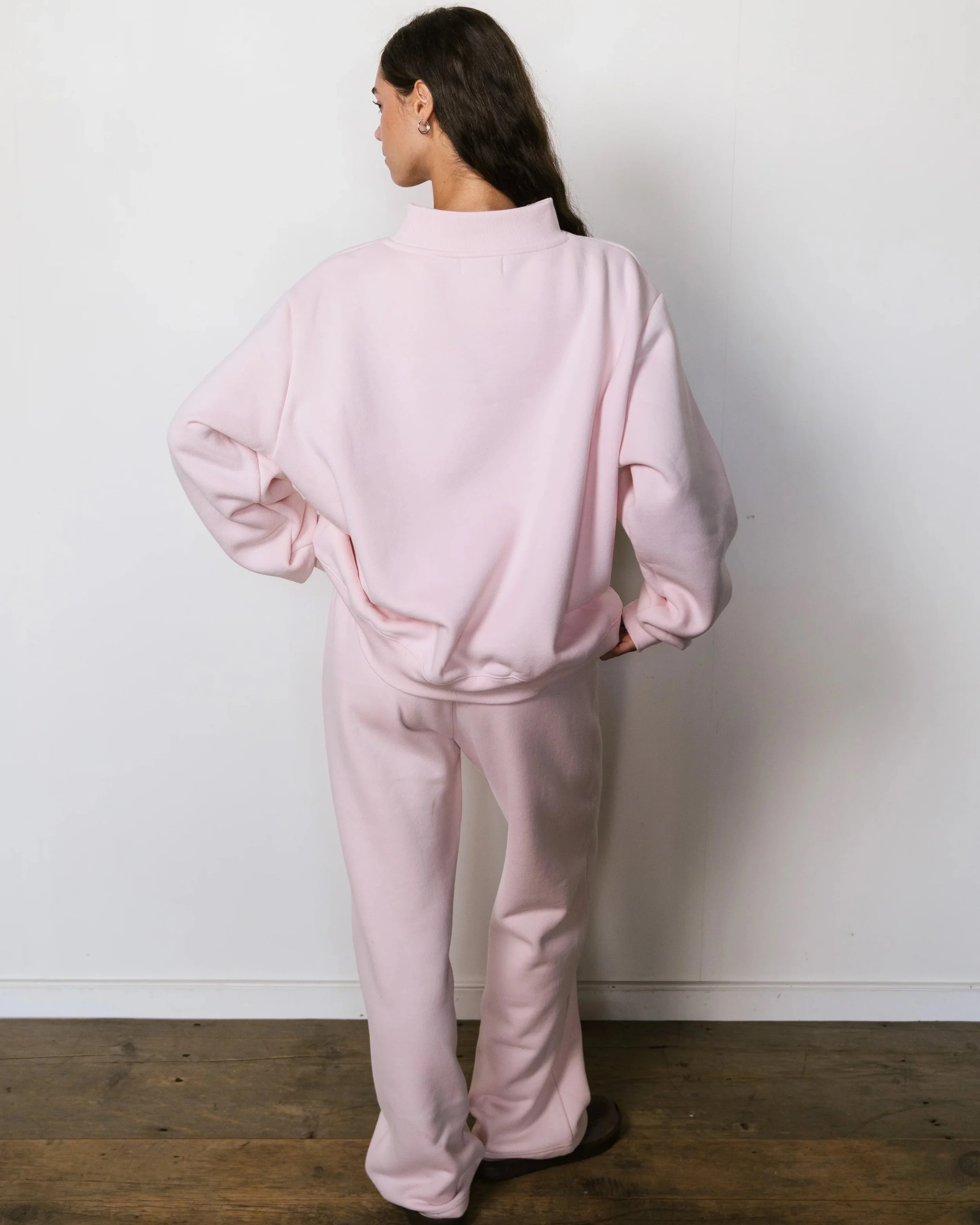 Varsity Mockneck - Rose