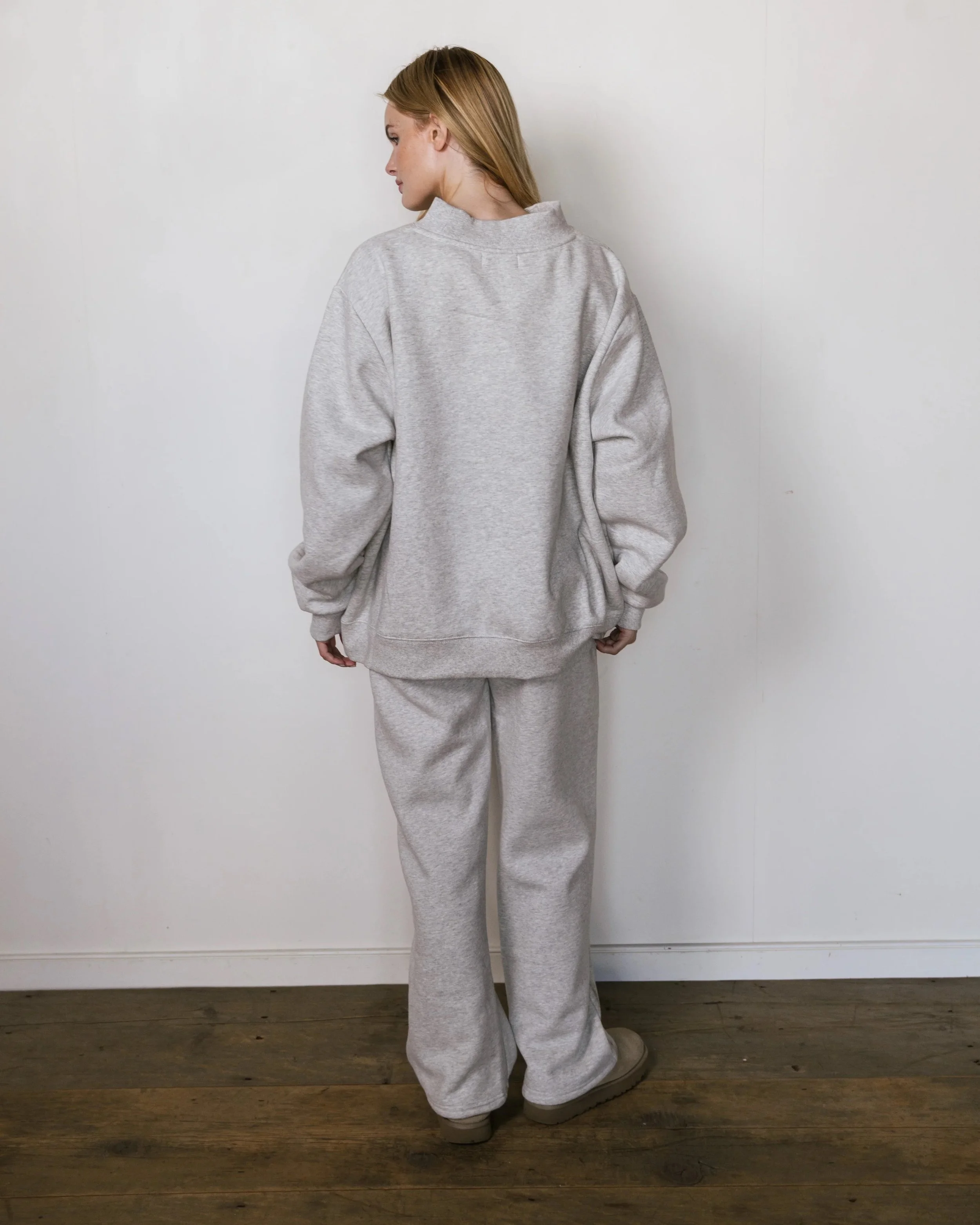 Varsity Mockneck - Classic Grey