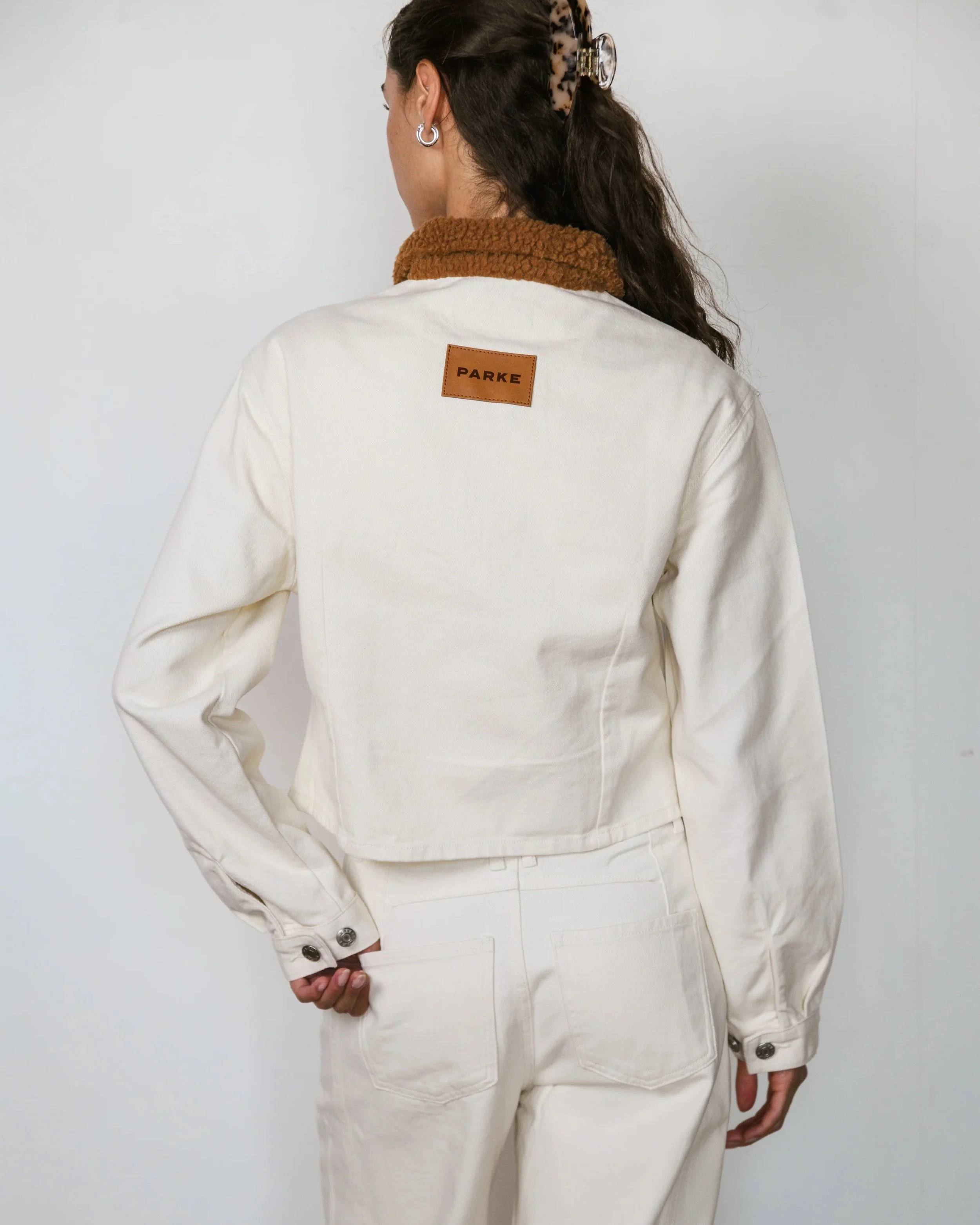 Slim Fit Sherpa Collar Jacket